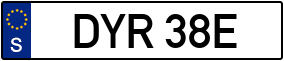 Trailer License Plate